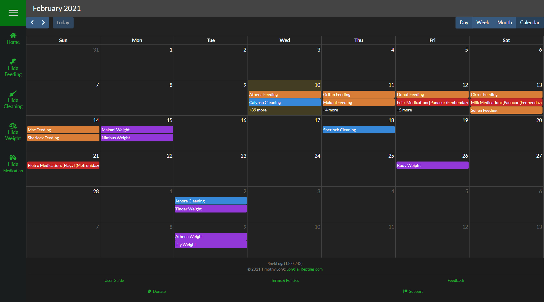 Calendar Preview