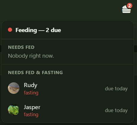 Feeding Notification
