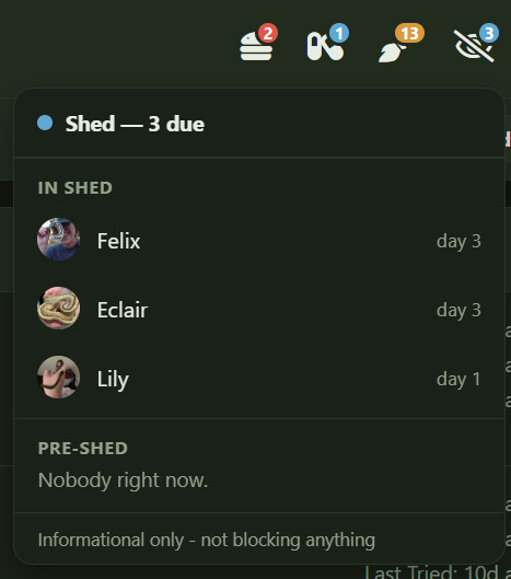 Shed Notification