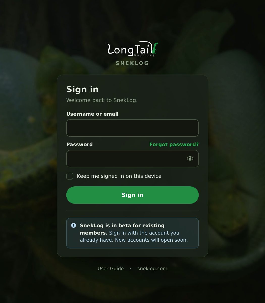 Beta Sign In