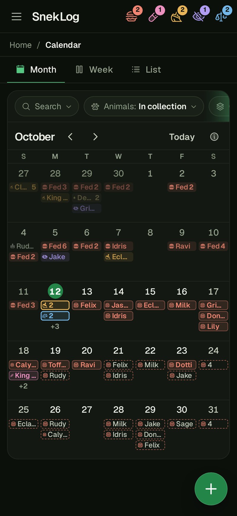 The Calendar on a phone